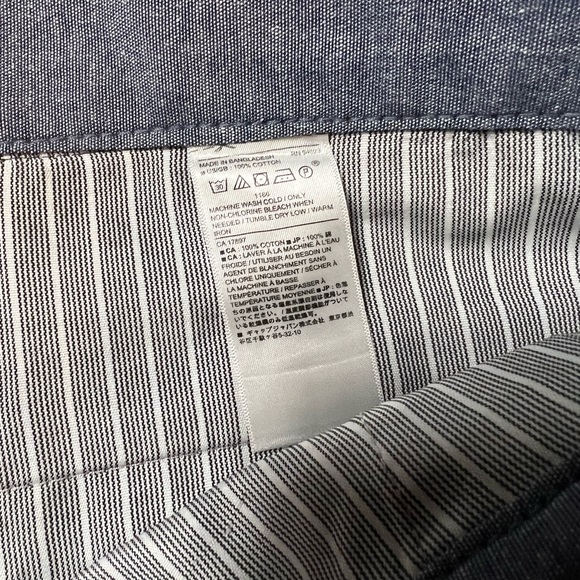 Banana Republic Factory Aiden Short Size 34 Steel Blue - Picture 6 of 6